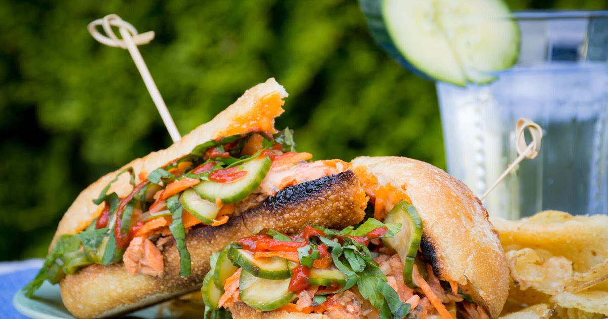Salmon Bahn Mi Sandwich Recipe | Samsung Food App