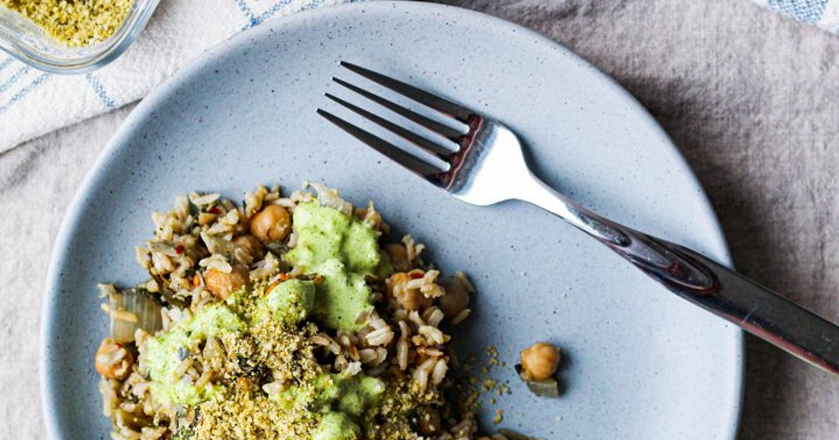 Chickpea Brown Rice Spinach Artichoke Casserole (Vegan) Recipe | Samsung Food App