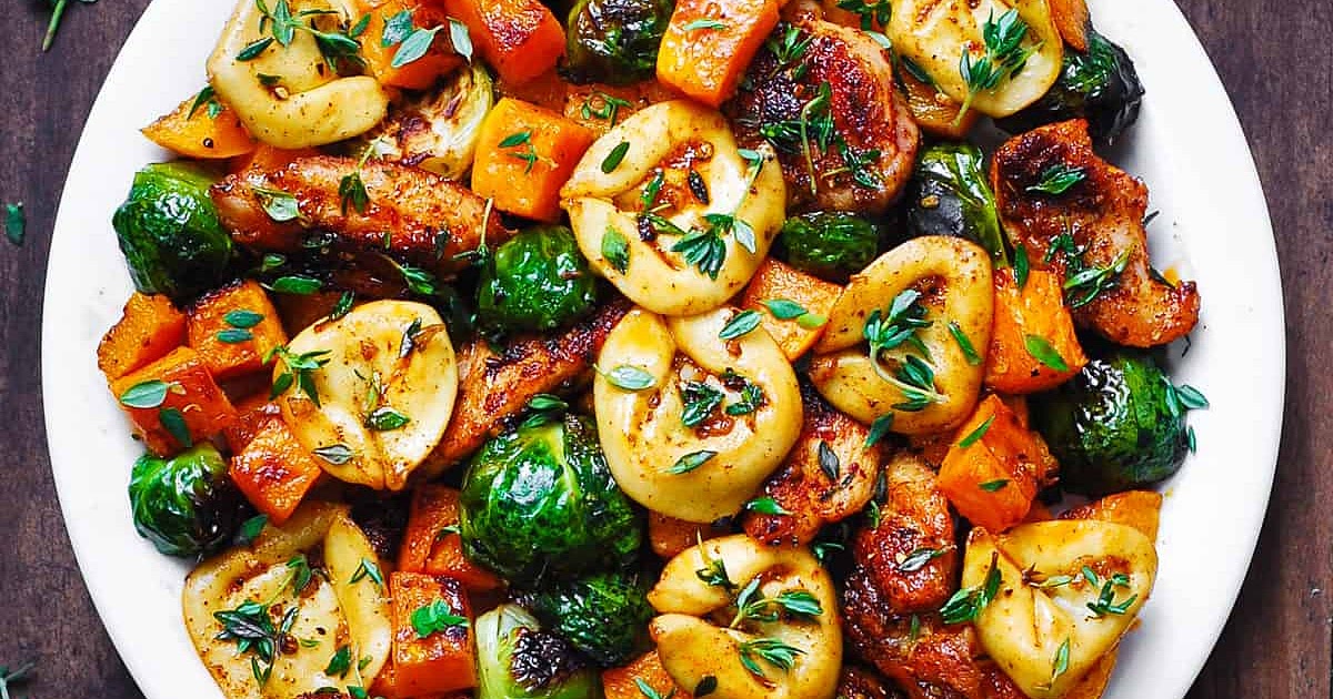 Autumn Chicken Dinner with Roasted Vegetables Recipe | Samsung Food App