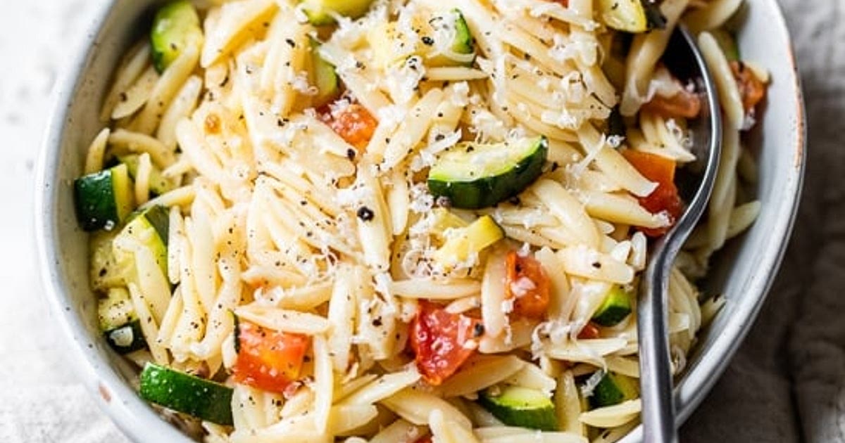 Orzo with Zucchini and Tomato Recipe | Samsung Food App