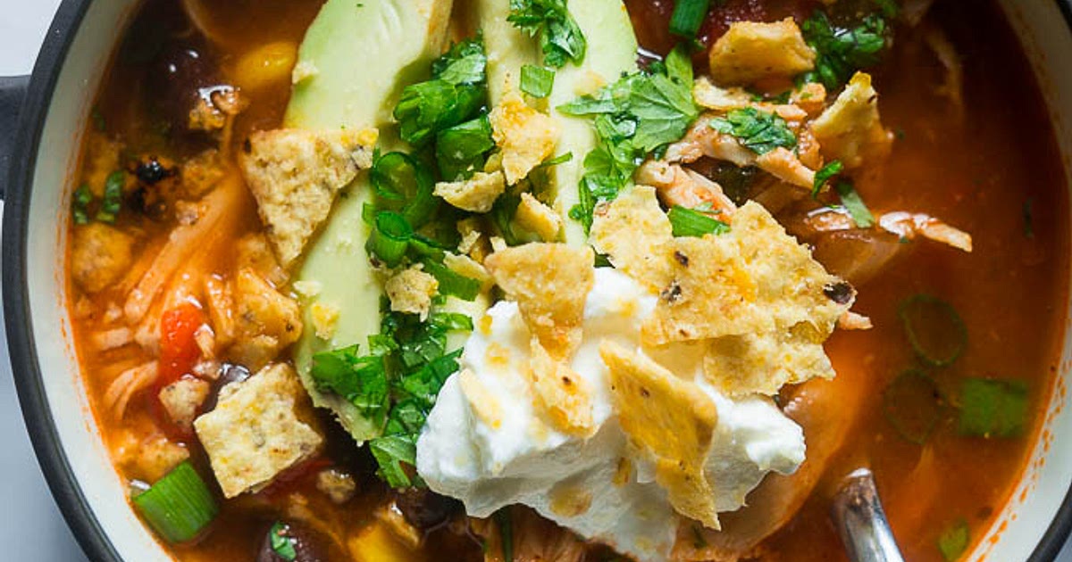 Pressure Cooker Chicken Tortilla Soup Recipe | Samsung Food App