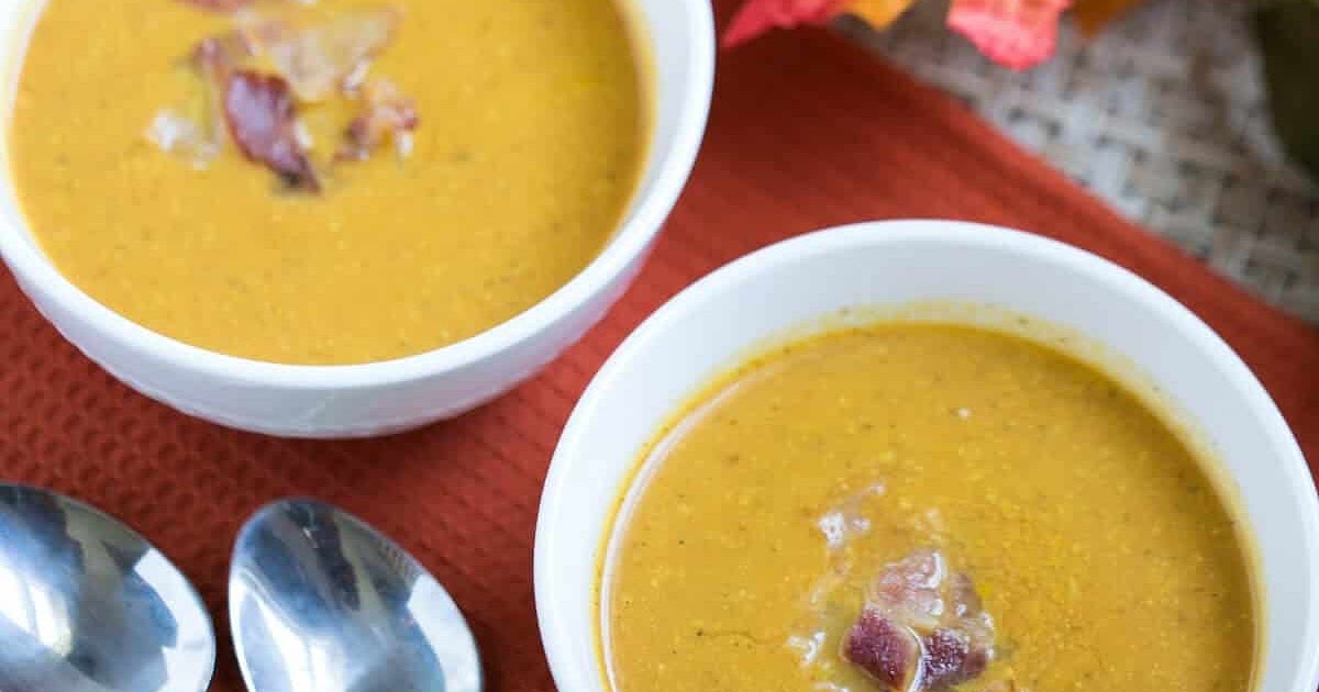 Easy Pumpkin Soup with Bacon - Dairy Free Recipe | Samsung Food App