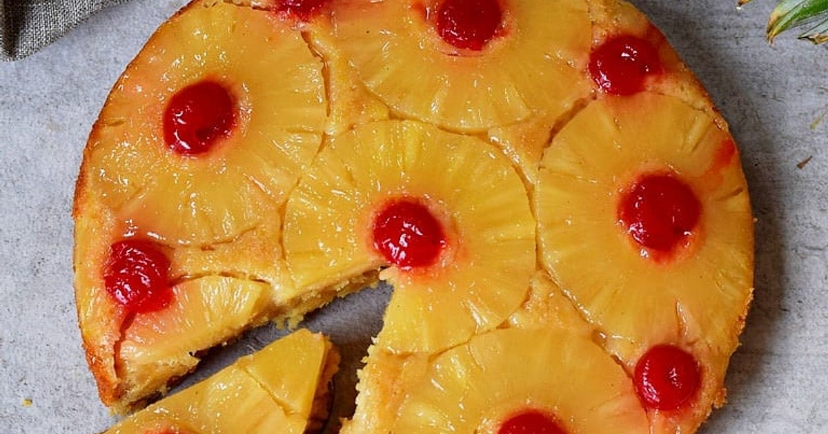 Vegan Pineapple Upside Down Cake Recipe | Samsung Food App