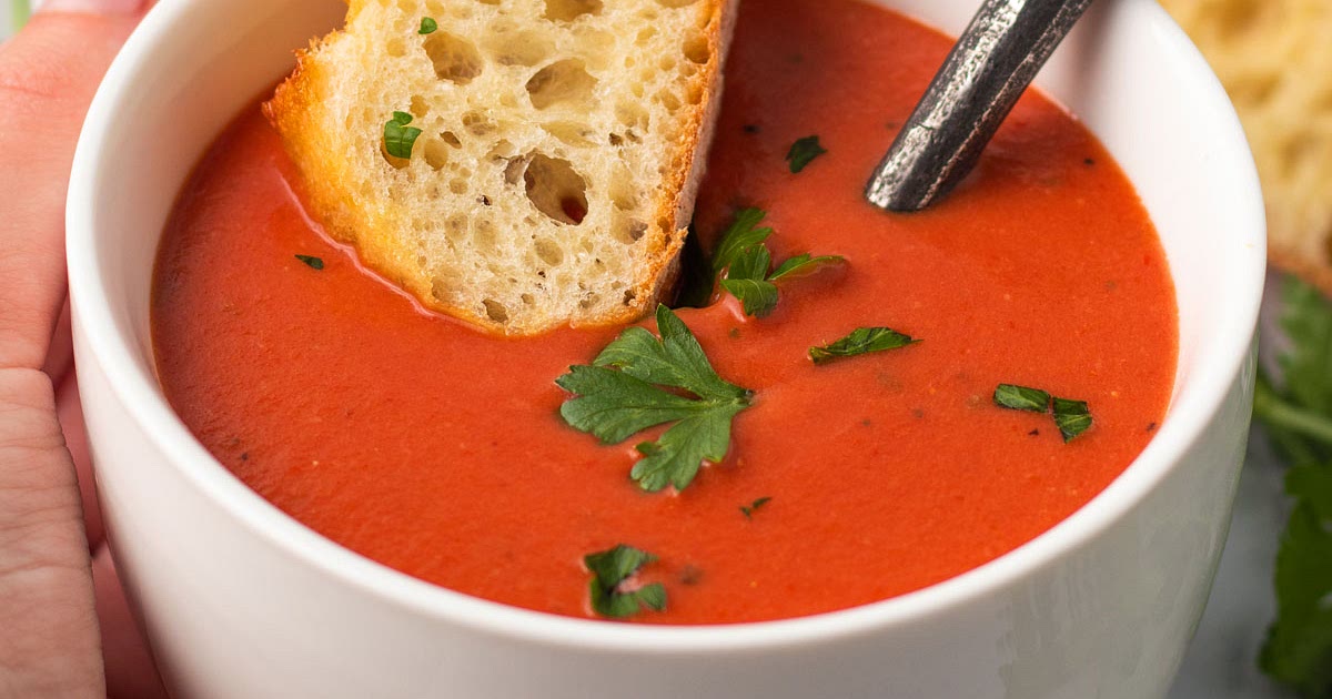 5-Minute Creamy Vegan Tomato Soup Recipe | Samsung Food App