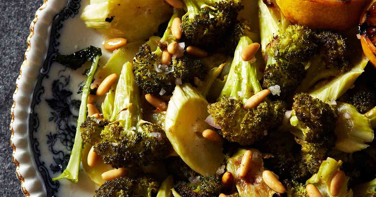Roasted Broccoli with Lemon and Pine Nuts Recipe | Samsung Food App