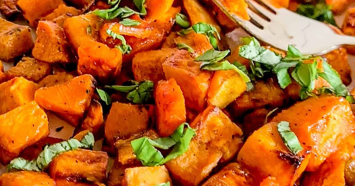 Ninja Foodi Air Fryer Sweet Potato Cubes Recipe | Samsung Food App