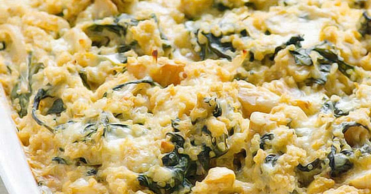 Spinach Artichoke Quinoa Casserole Recipe | Samsung Food App