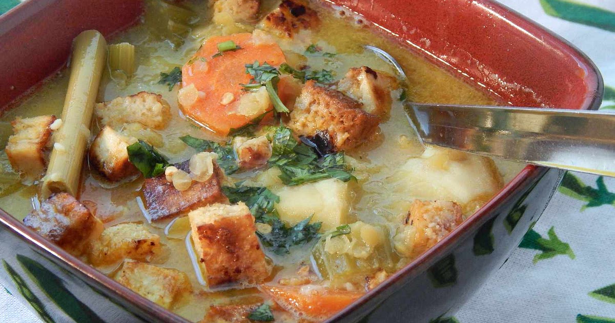 Vegetable Tofu Soup with Lemongrass and Coconut Milk Recipe | Samsung Food App