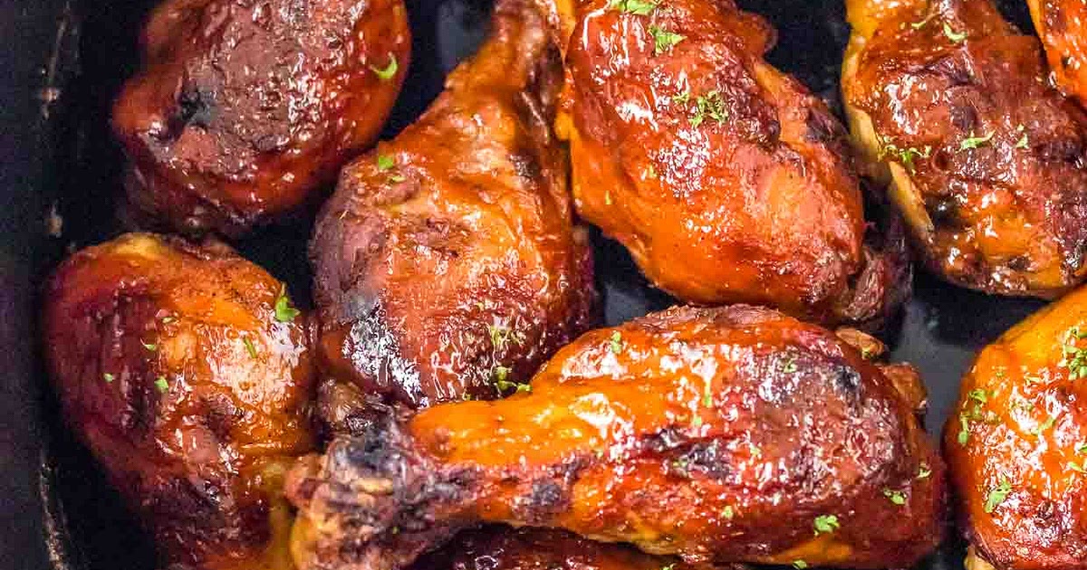 Slow Cooker BBQ Chicken Legs Recipe | Samsung Food App