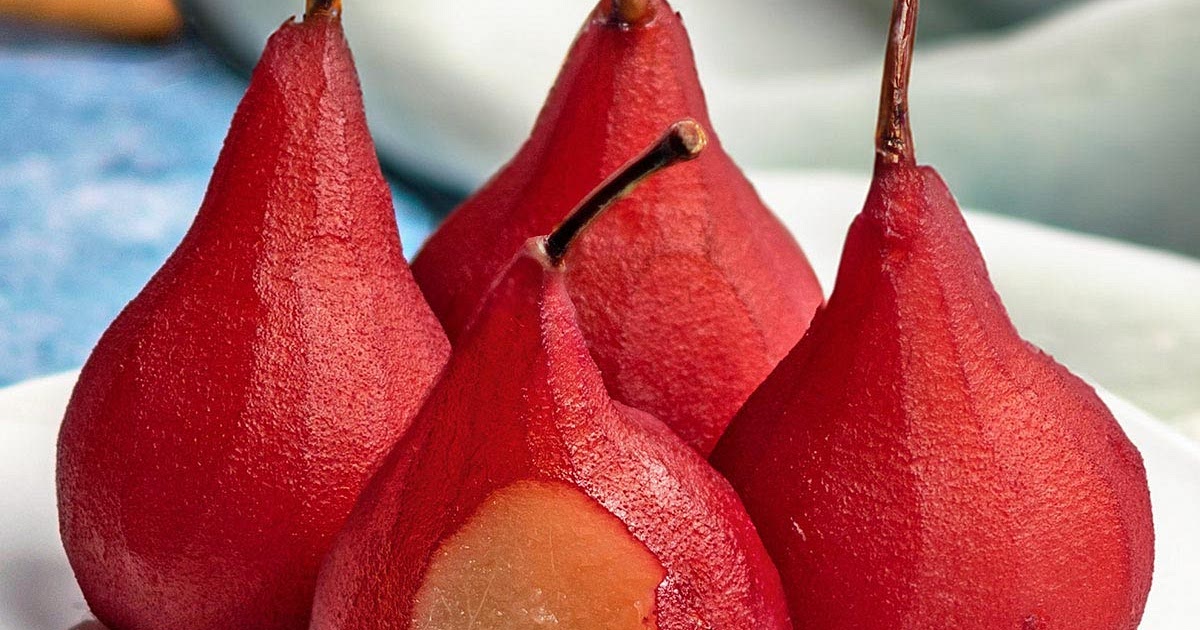 Red Wine Poached Pears Recipe | Samsung Food App