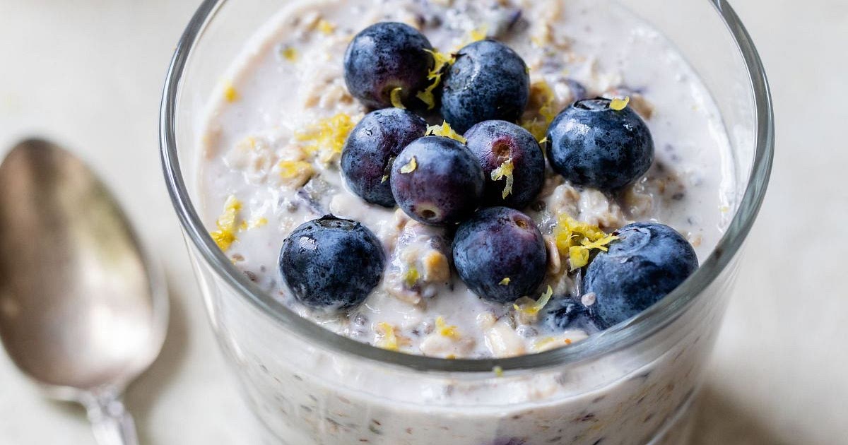 Blueberry Lemon Overnight Oats Recipe | Samsung Food App