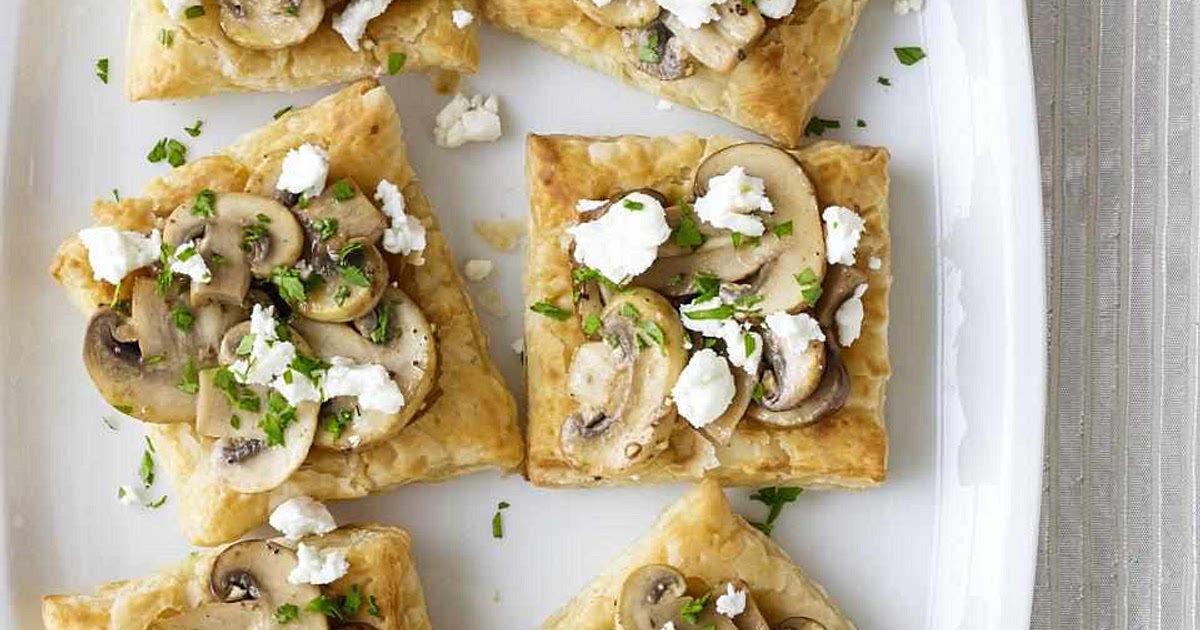 Mini Mushroom and Goat Cheese Tarts Recipe | Samsung Food App