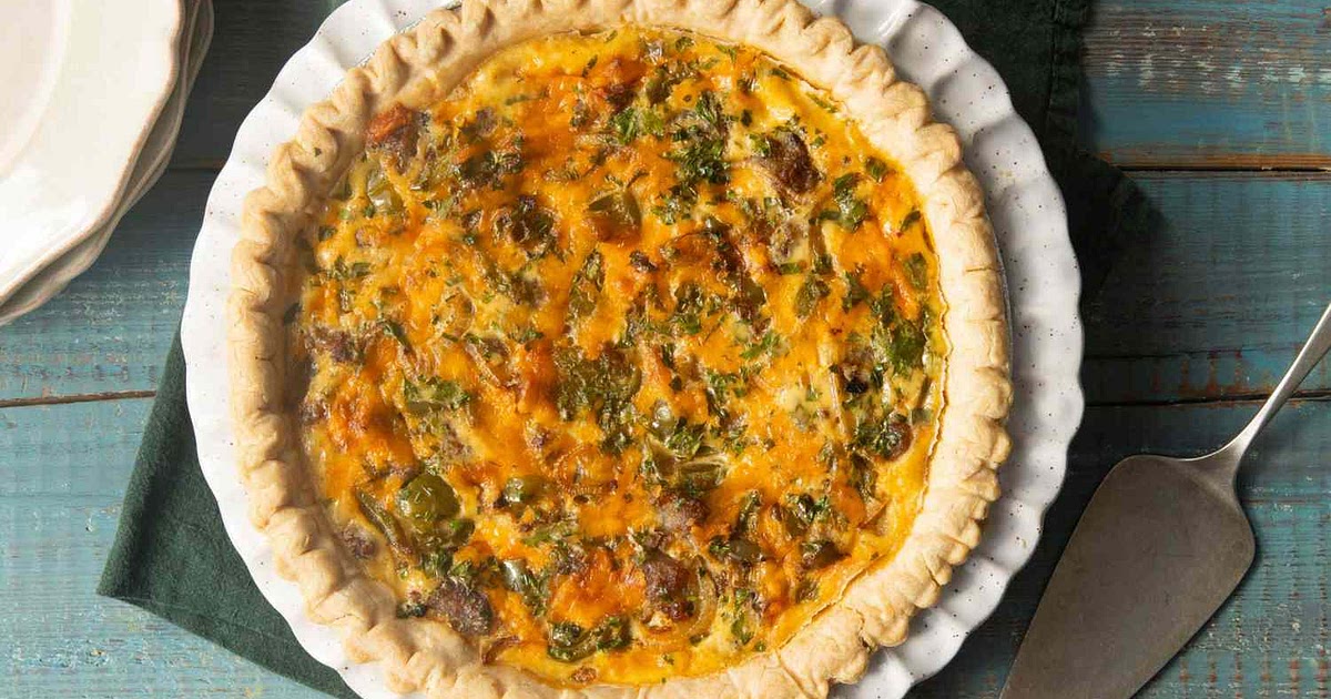 Cheese-And-Sausage Quiche Recipe | Samsung Food App