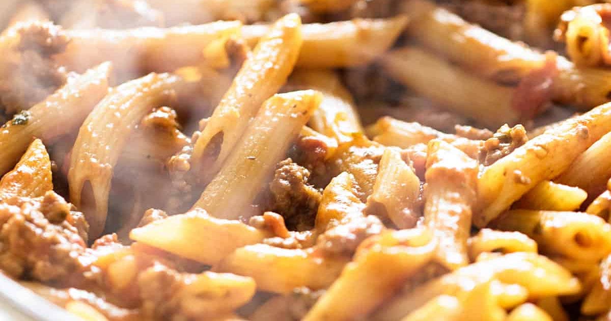 30 Minute One Pan Beef Penne Recipe | Samsung Food App