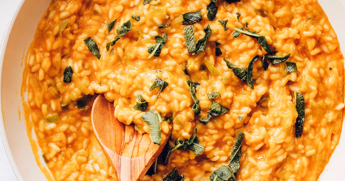 Miso Pumpkin Risotto with Crispy Sage Recipe | Samsung Food App
