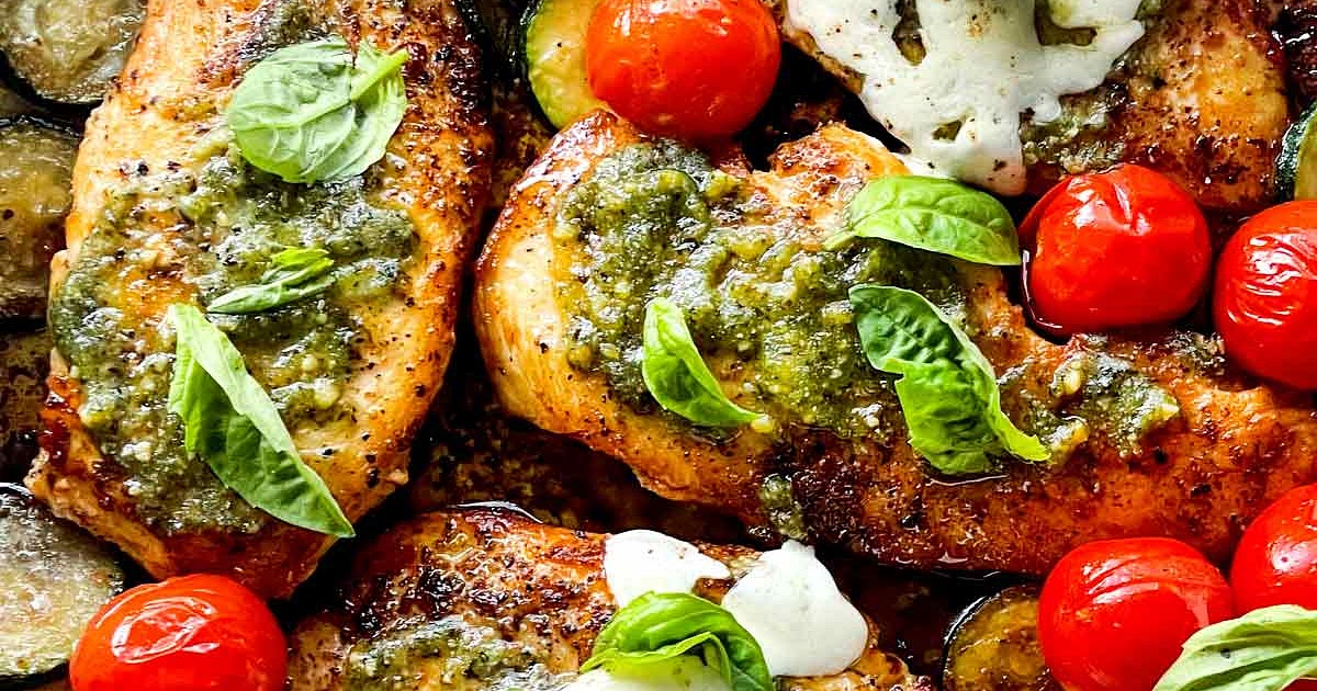 Quick and Easy Pesto Chicken Recipe | Samsung Food App