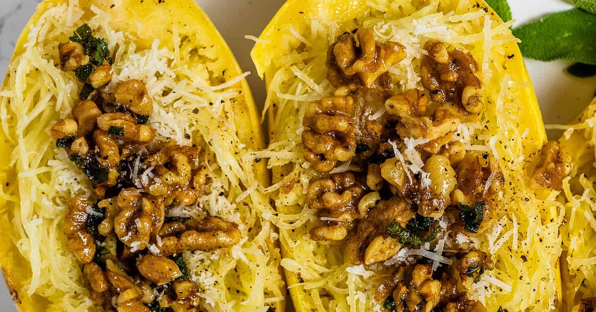 Brown Butter Sage Spaghetti Squash Recipe | Samsung Food App