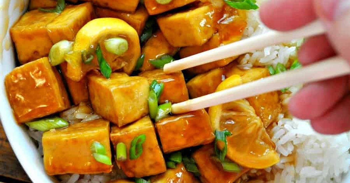 Vegan Sticky Lemon Tofu Recipe | Samsung Food App