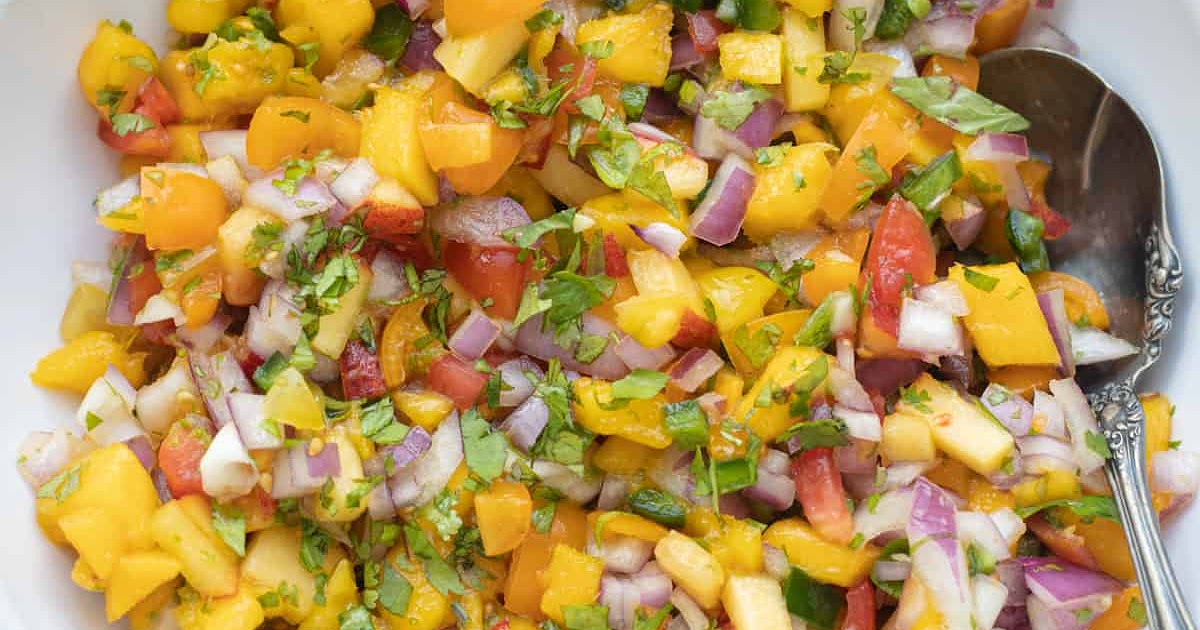 Mango Peach Salsa (with Tomatoes) Recipe | Samsung Food App
