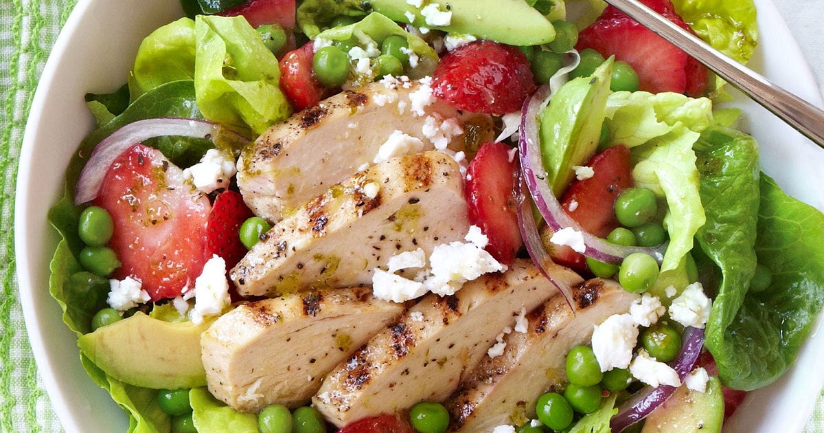 Grilled Chicken-and-Strawberry Cobb Salad Recipe | Samsung Food App