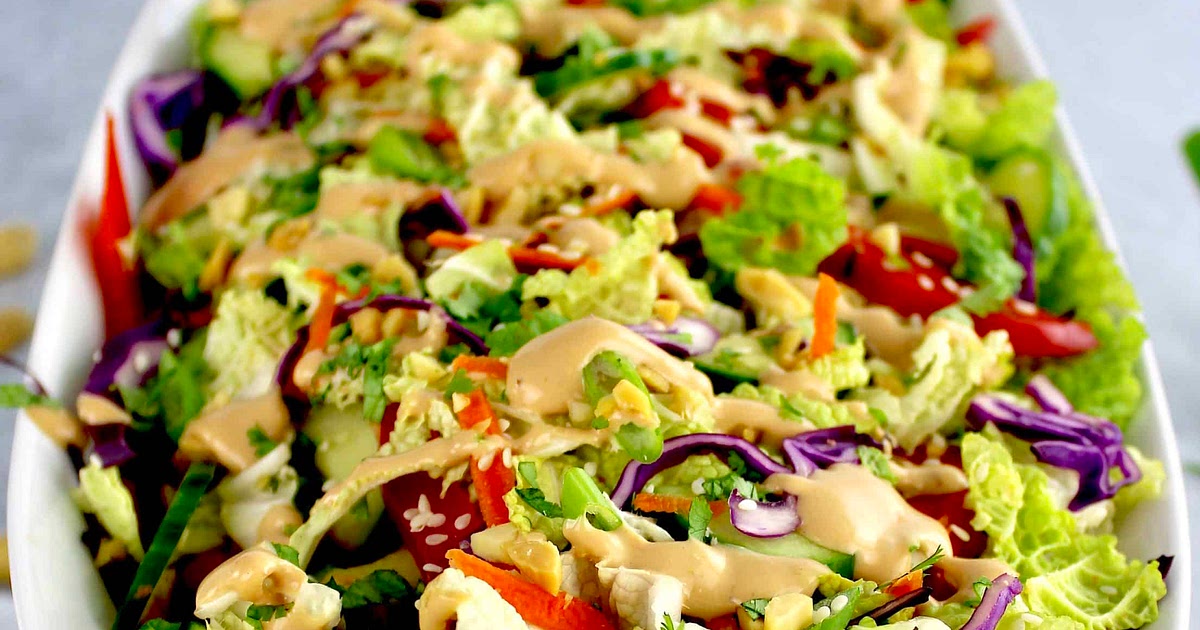 Thai Crunch Salad with Peanut Dressing Recipe | Samsung Food App