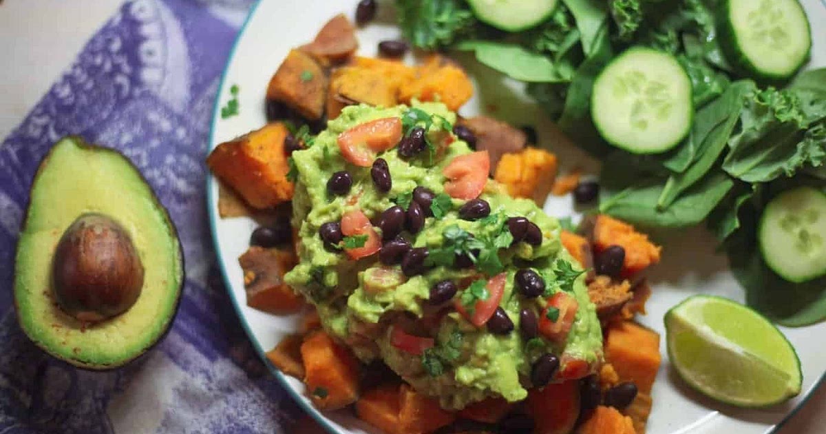 Guacamole Topped Sweet Potatoes Recipe | Samsung Food App