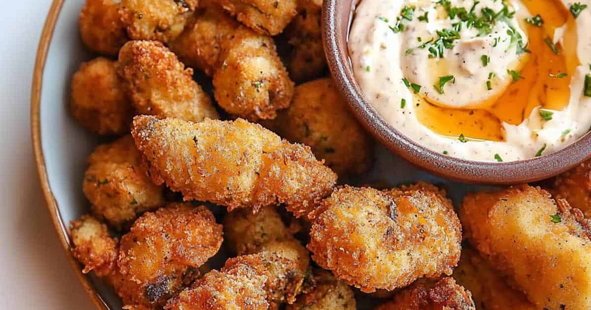 Air Fried Oyster Mushrooms Recipe | Samsung Food App