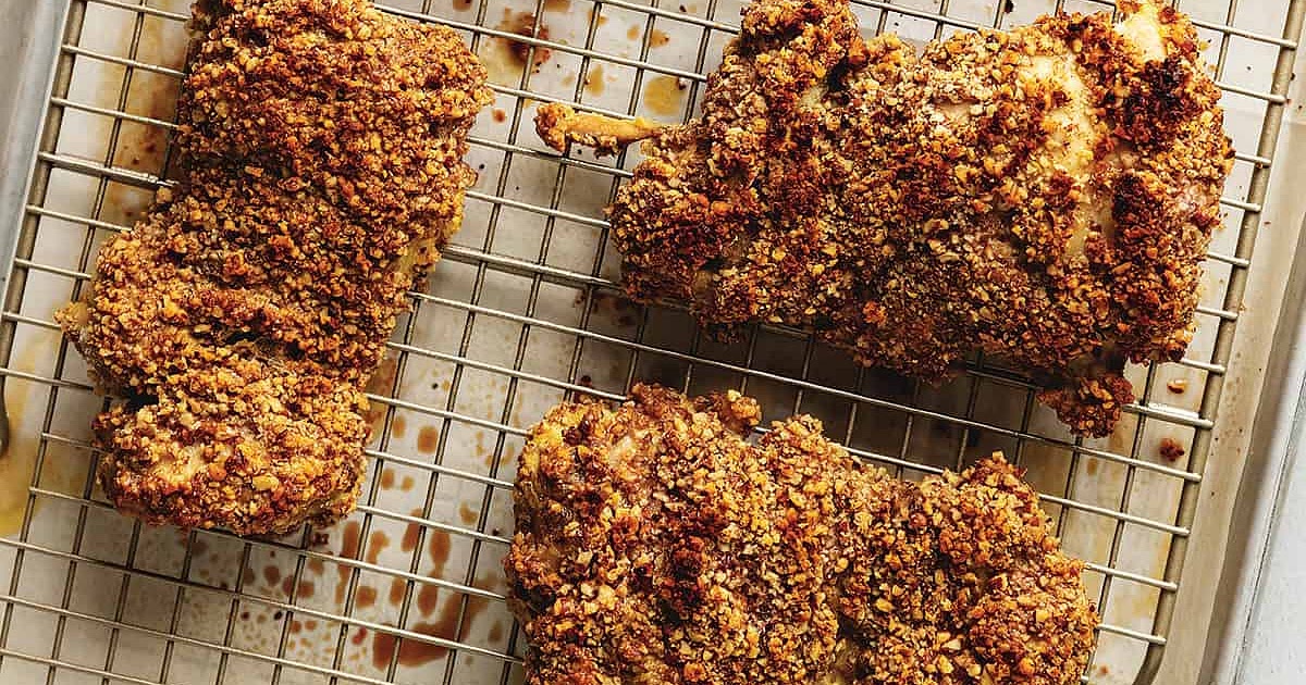 Pecan Crusted Chicken Thighs Recipe | Samsung Food App
