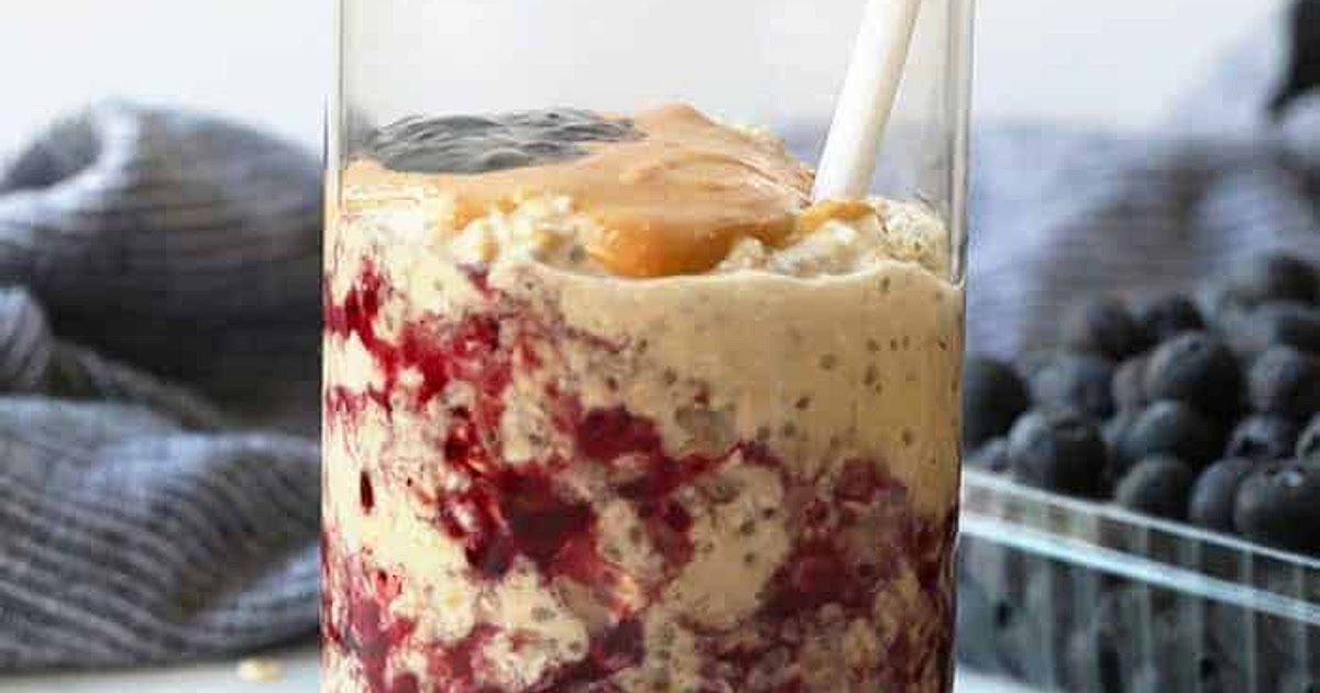 PB and J Overnight Oats Recipe | Samsung Food App