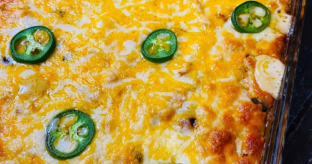 Lazy Chicken Enchilada Casserole Recipe | Samsung Food App