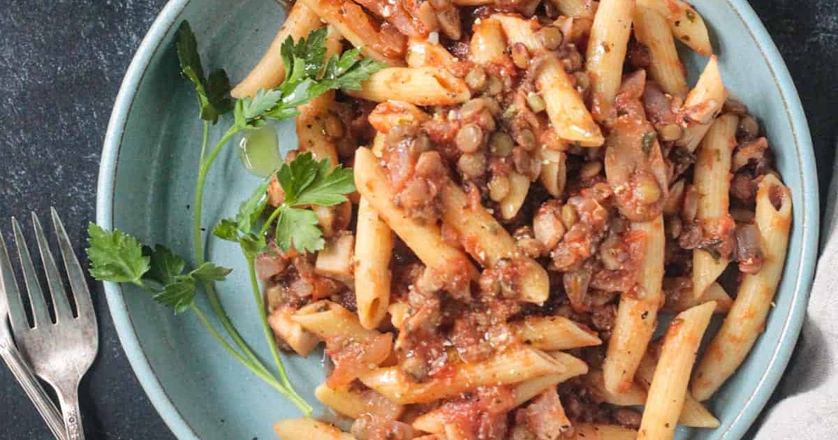 Mushroom Lentil Bolognese Recipe | Samsung Food App