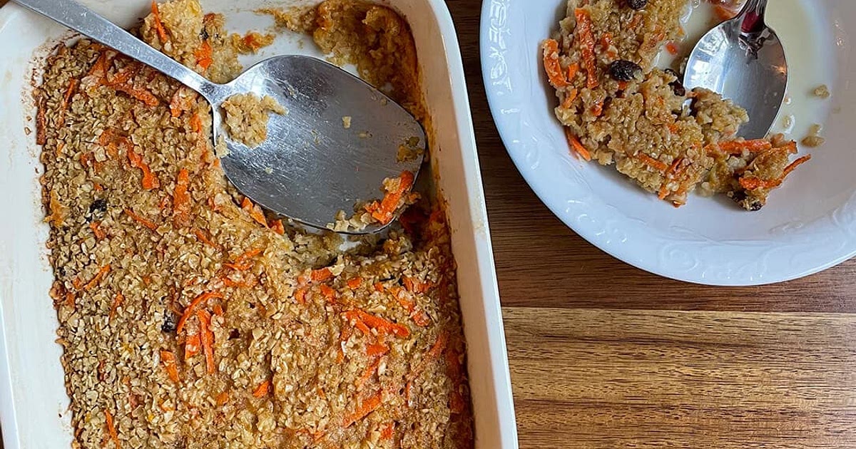 Carrot Cake Baked Oats Recipe | Samsung Food App