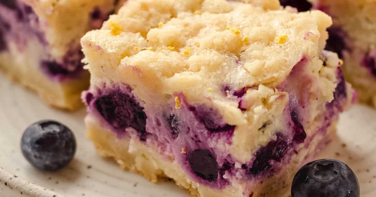 Blueberry Lemon Pie Bars Recipe | Samsung Food App