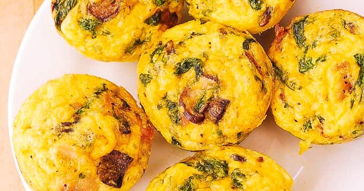 Breakfast Egg Muffins with Mushrooms and Spinach Recipe | Samsung Food App