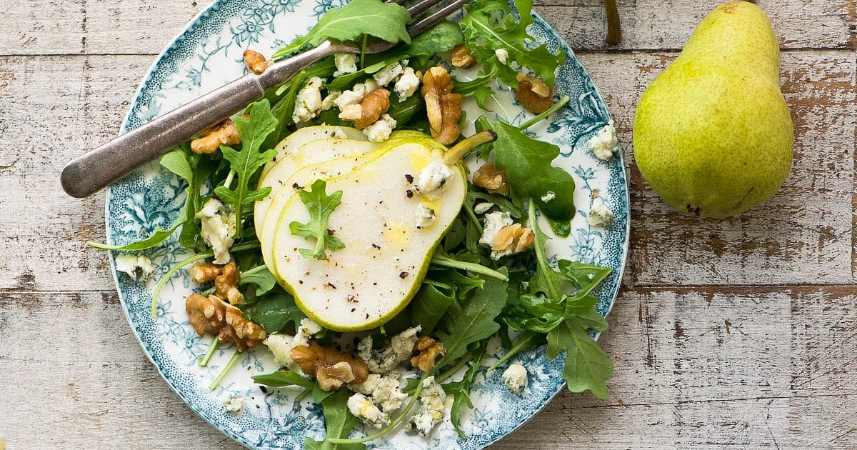 Pear Salad with Creamy Walnut Vinaigrette Recipe | Samsung Food App