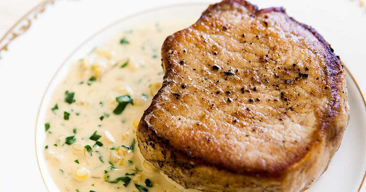 Pork Chops with Dijon Sauce Recipe | Samsung Food App