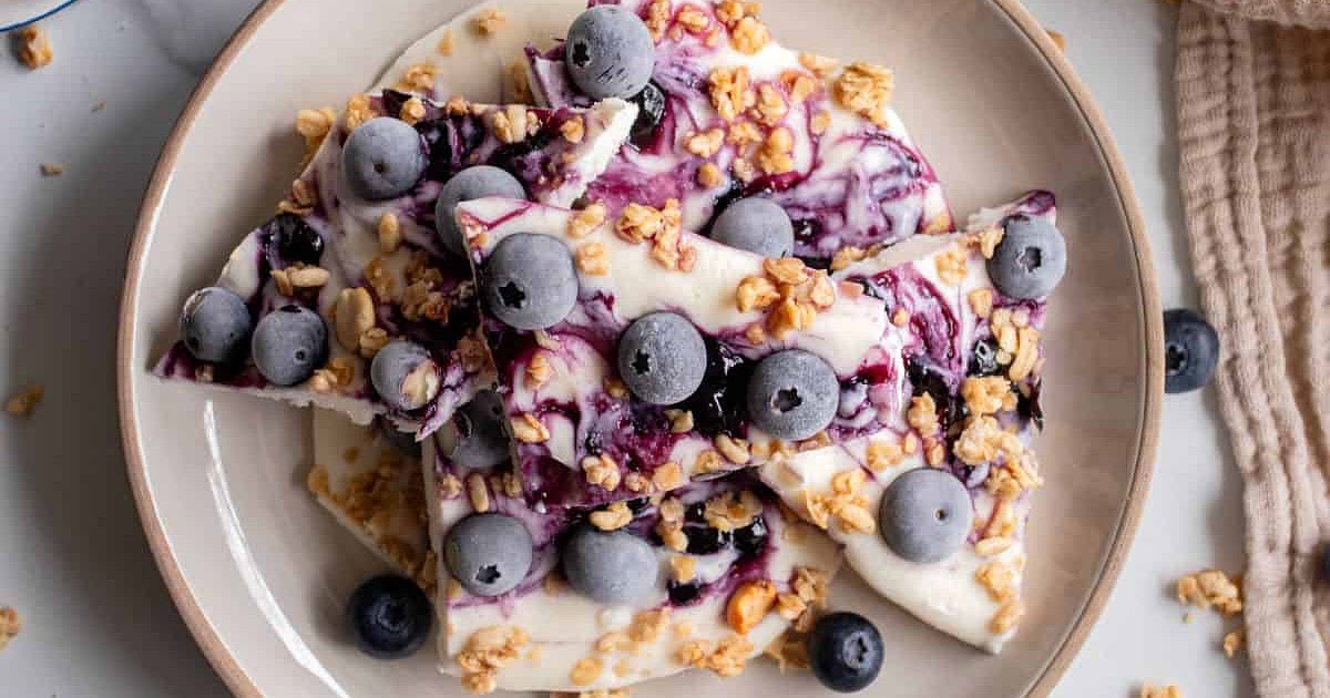 Blueberry Cottage Cheese Frozen Bark Recipe | Samsung Food App