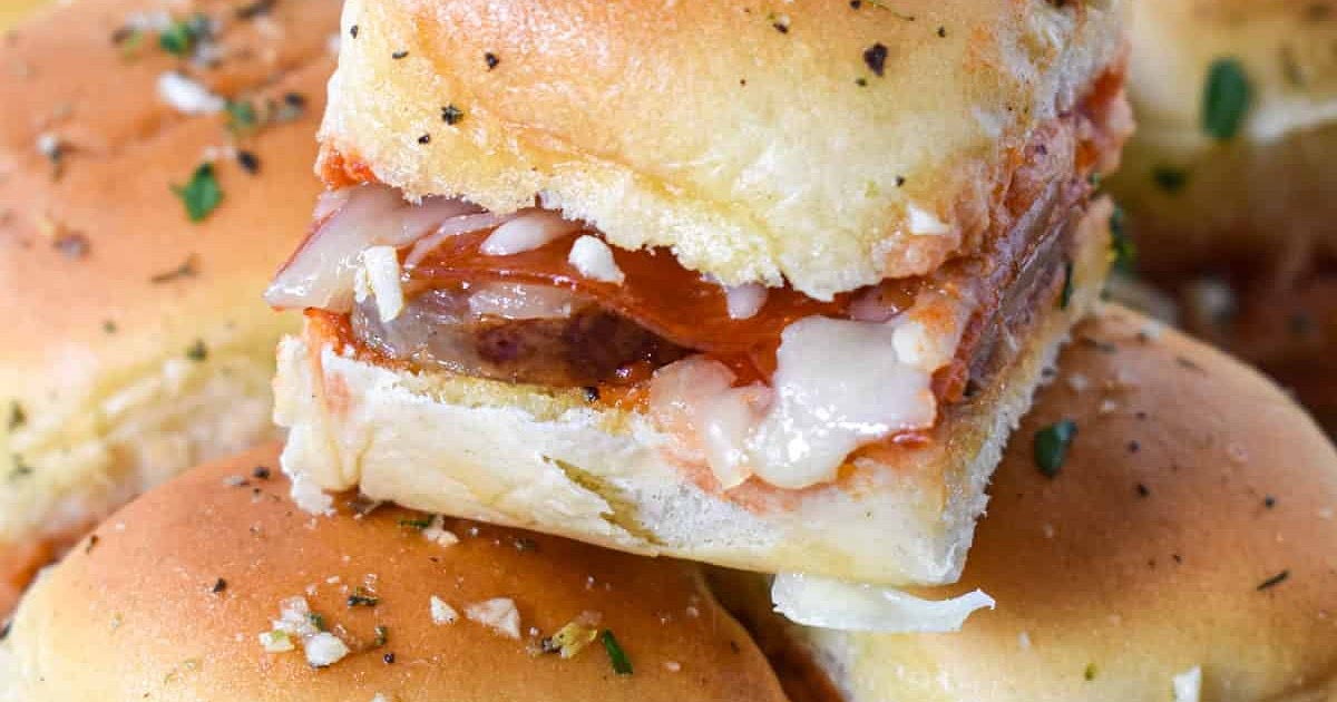 Pepperoni Sausage Pizza Sliders Recipe | Samsung Food App
