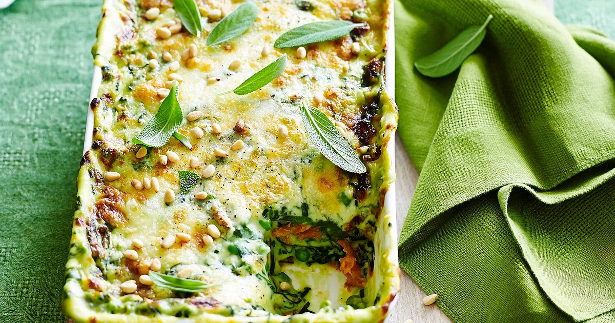 Roast pumpkin and spinach lasagne Recipe | Samsung Food App