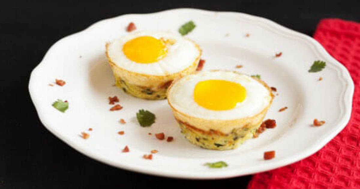 Egg Bacon Zucchini Nests Recipe | Samsung Food App