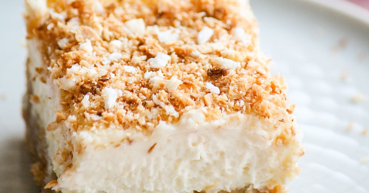 Coconut Cheesecake Bars Recipe | Samsung Food App