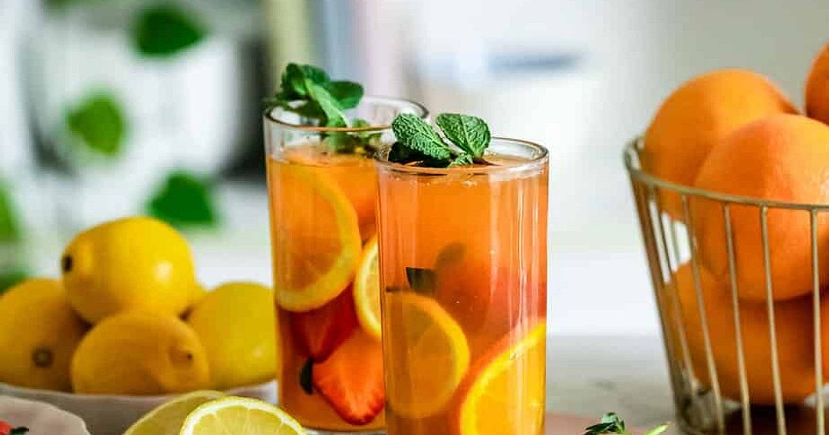 Iced Peach Green Tea Lemonade (Starbucks Copycat) Recipe | Samsung Food App