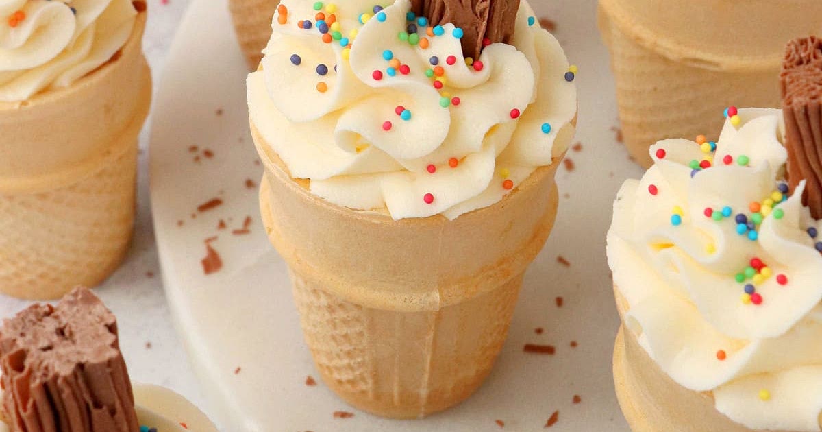 Ice Cream Cone Cupcakes Recipe | Samsung Food App
