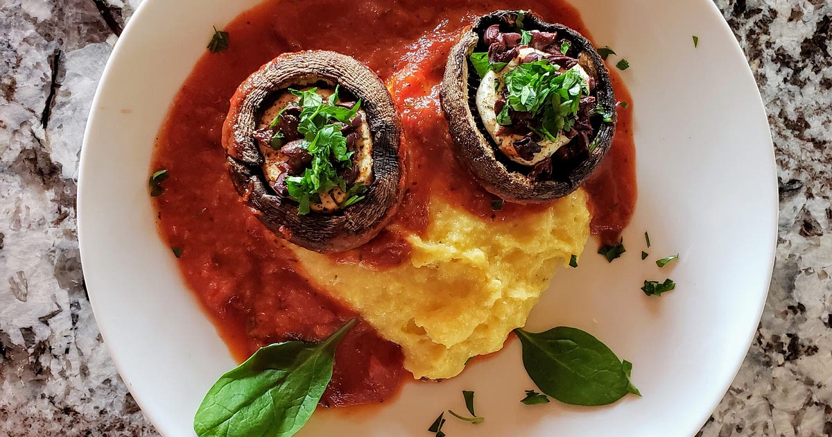 Baked Portobello Mushrooms with Goat Cheese Recipe | Samsung Food App