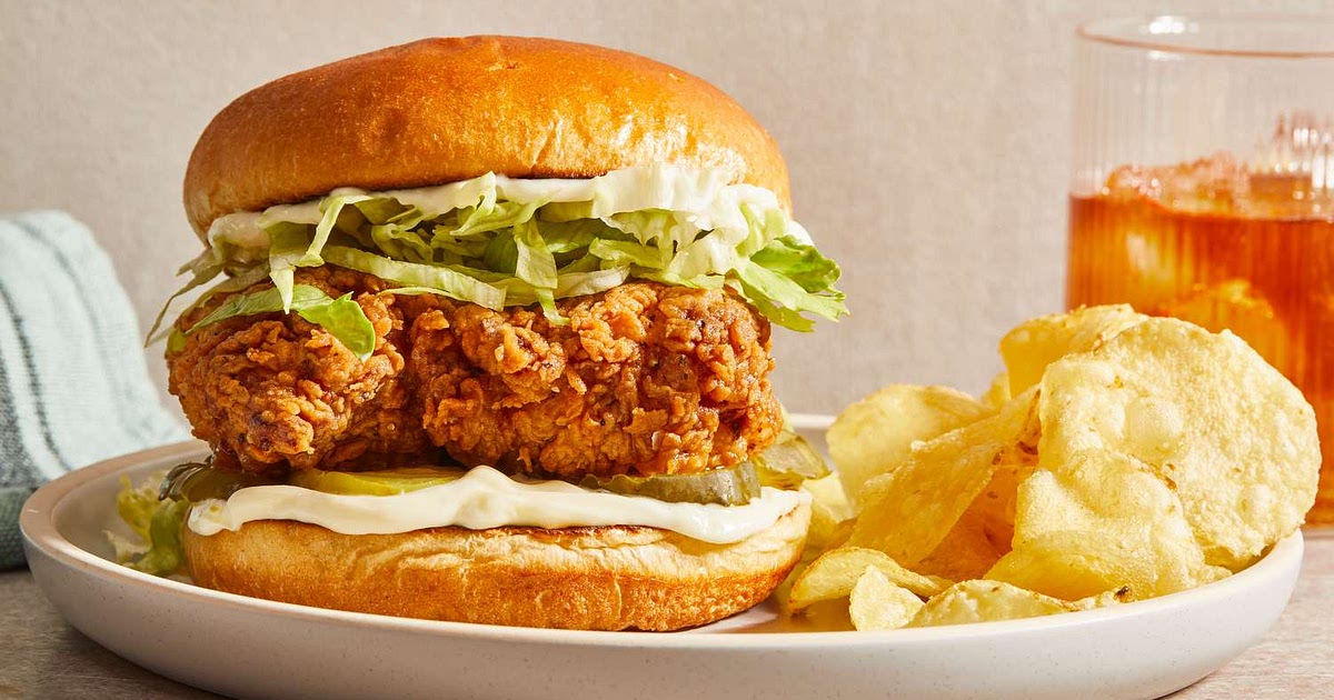 Homemade Fried Chicken Sandwich Recipe | Samsung Food App