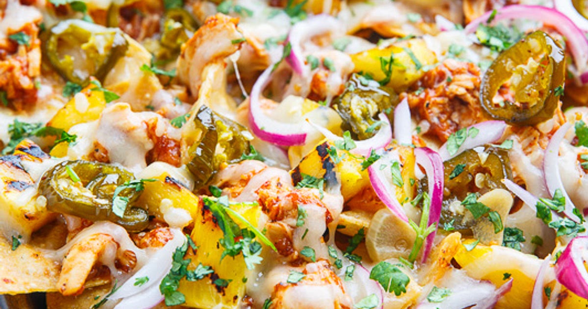 BBQ Chicken and Grilled Pineapple Nachos Recipe | Samsung Food App
