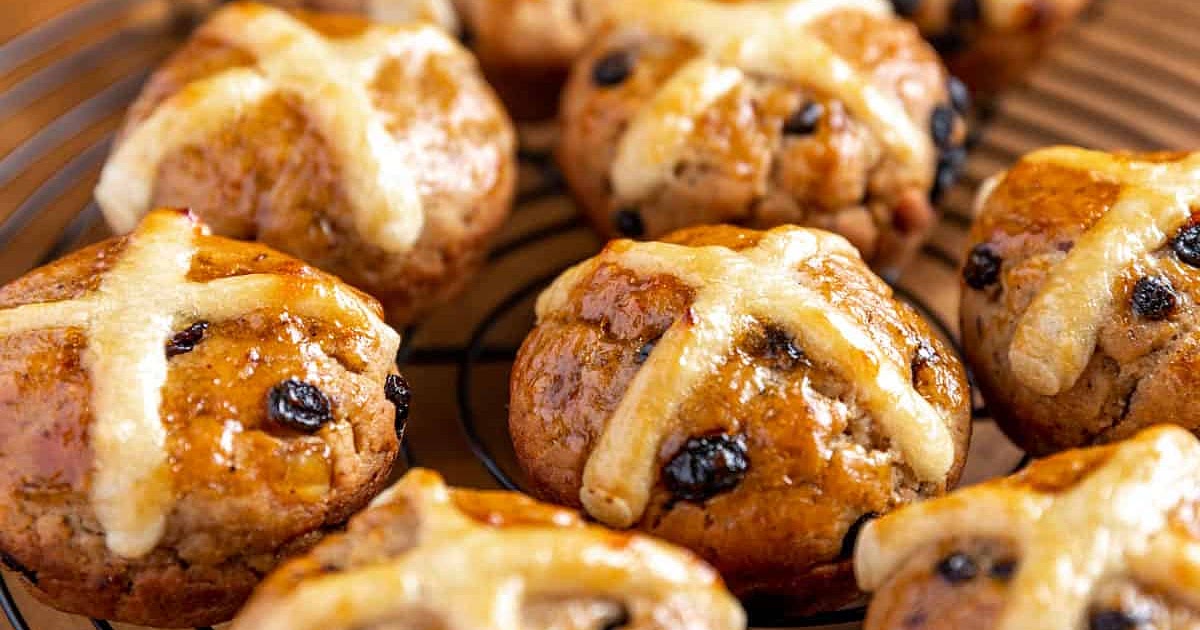 Hot Cross Buns (gluten-free, dairy-free, egg-free, vegan) Recipe | Samsung Food App