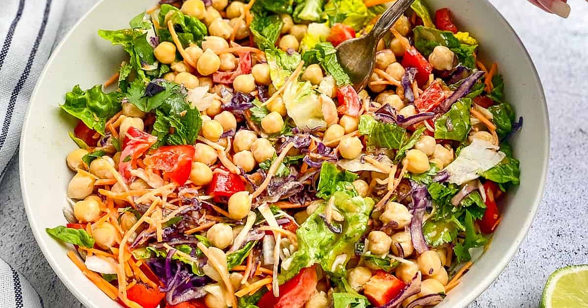 Rainbow Chickea Salad (Vegan + Oil Free) Recipe | Samsung Food App