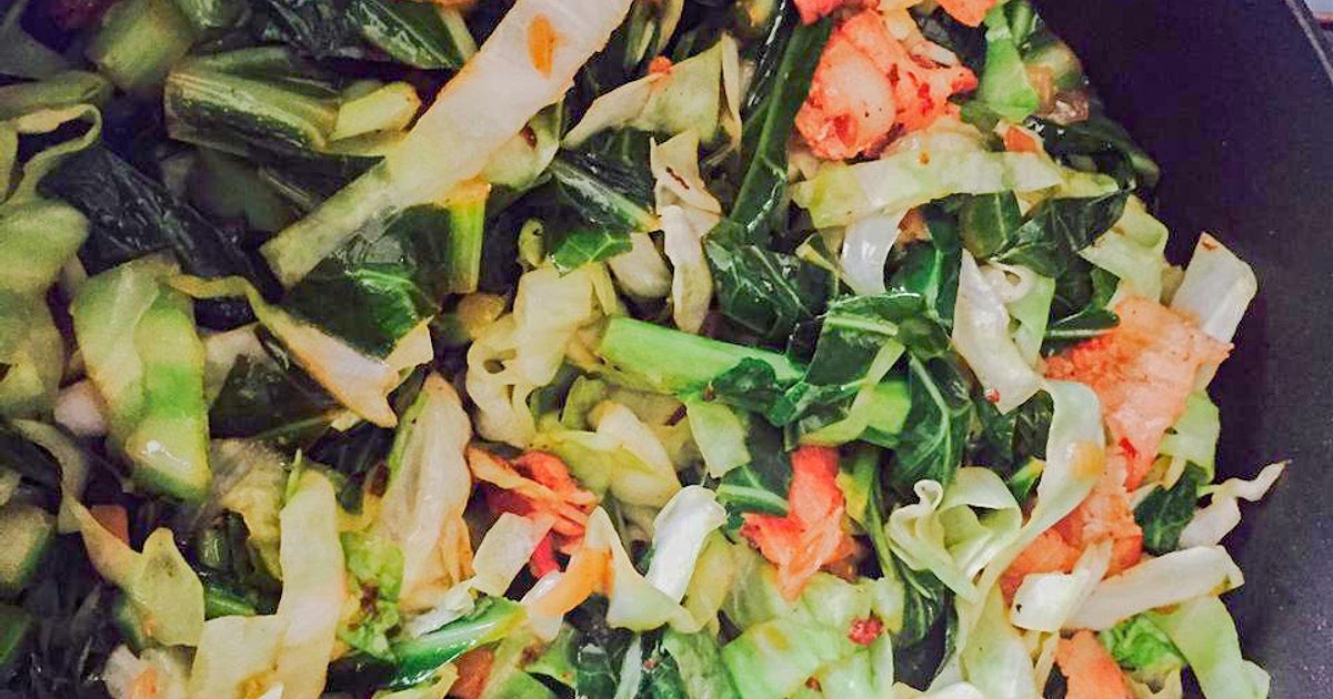 Smothered Collard Greens and Cabbage Recipe | Samsung Food App