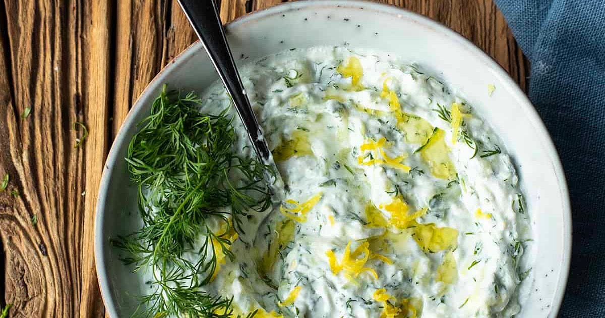 Tzatziki Sauce with Dill and Lemon Recipe | Samsung Food App